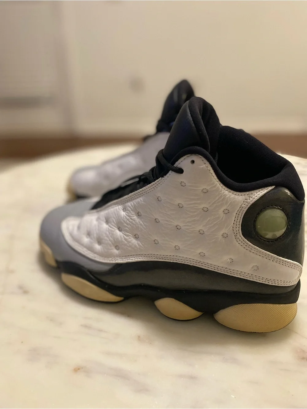 Jordan Kids Basketball Sneakers - White, Gray, Black with Teal Jumpman